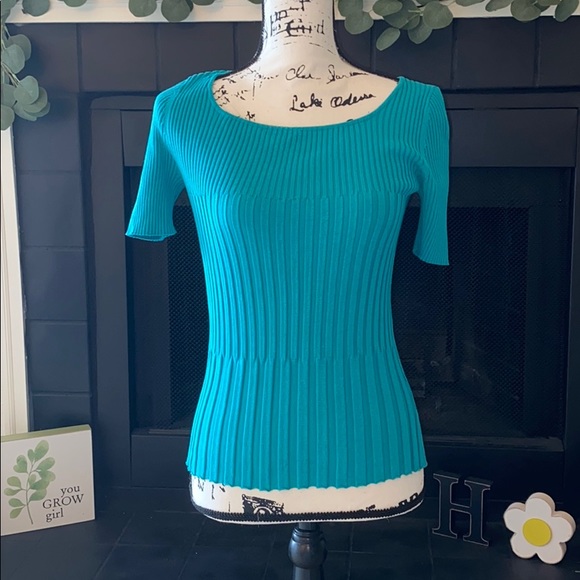 Worthington Tops - Worthington Turquoise Blouse